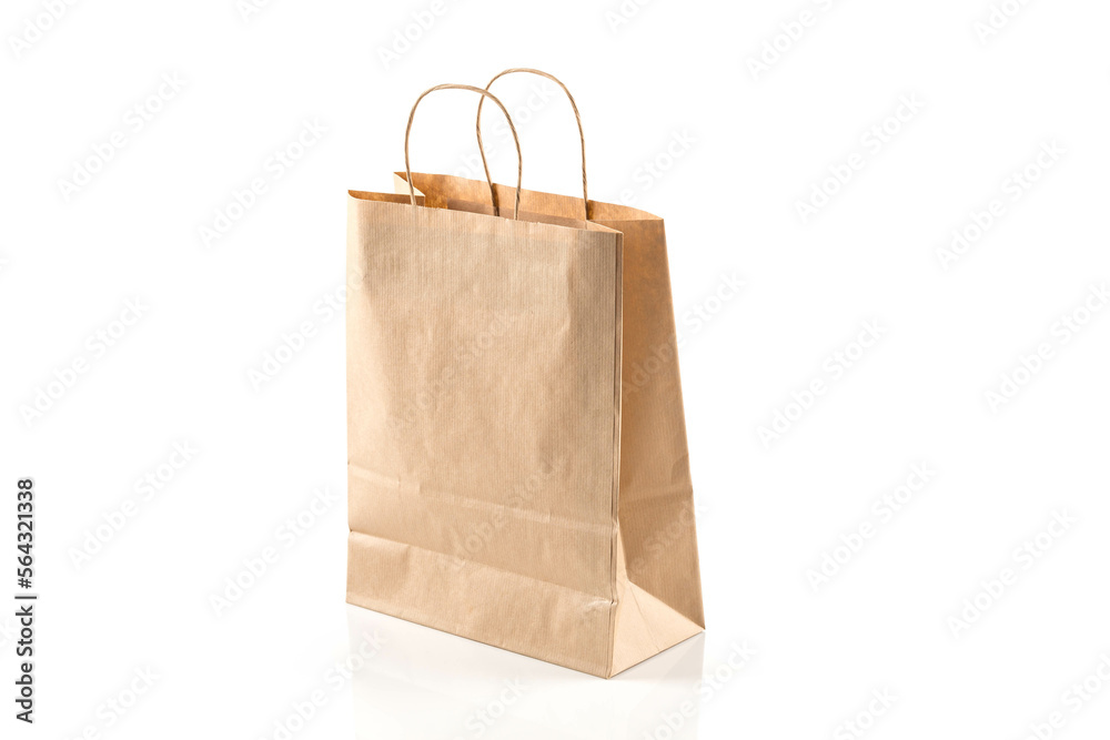 Recycled paper shopping bag