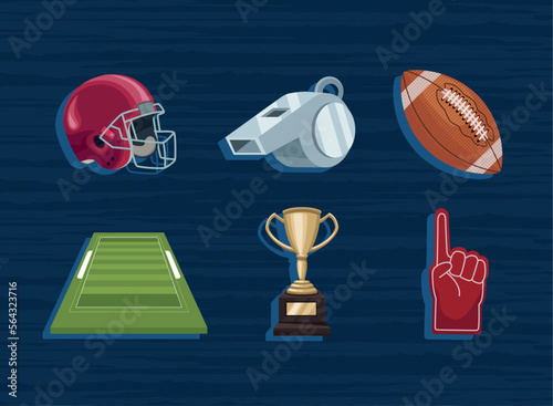 six american football icons