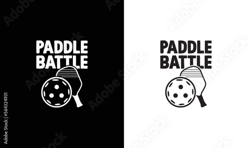 Paddle Battle, Pickleball Quote T shirt design, typography