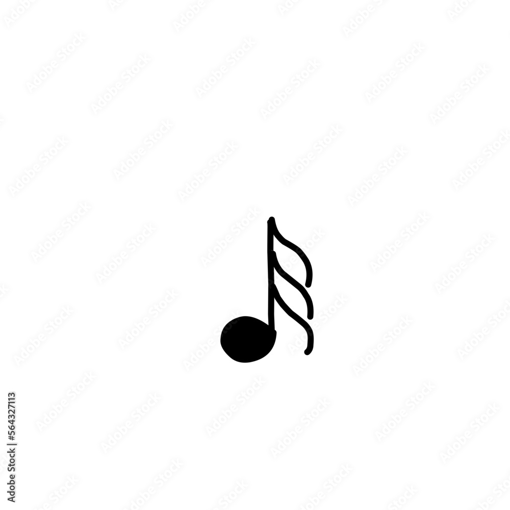 Doodle music notes Doodle music notes
