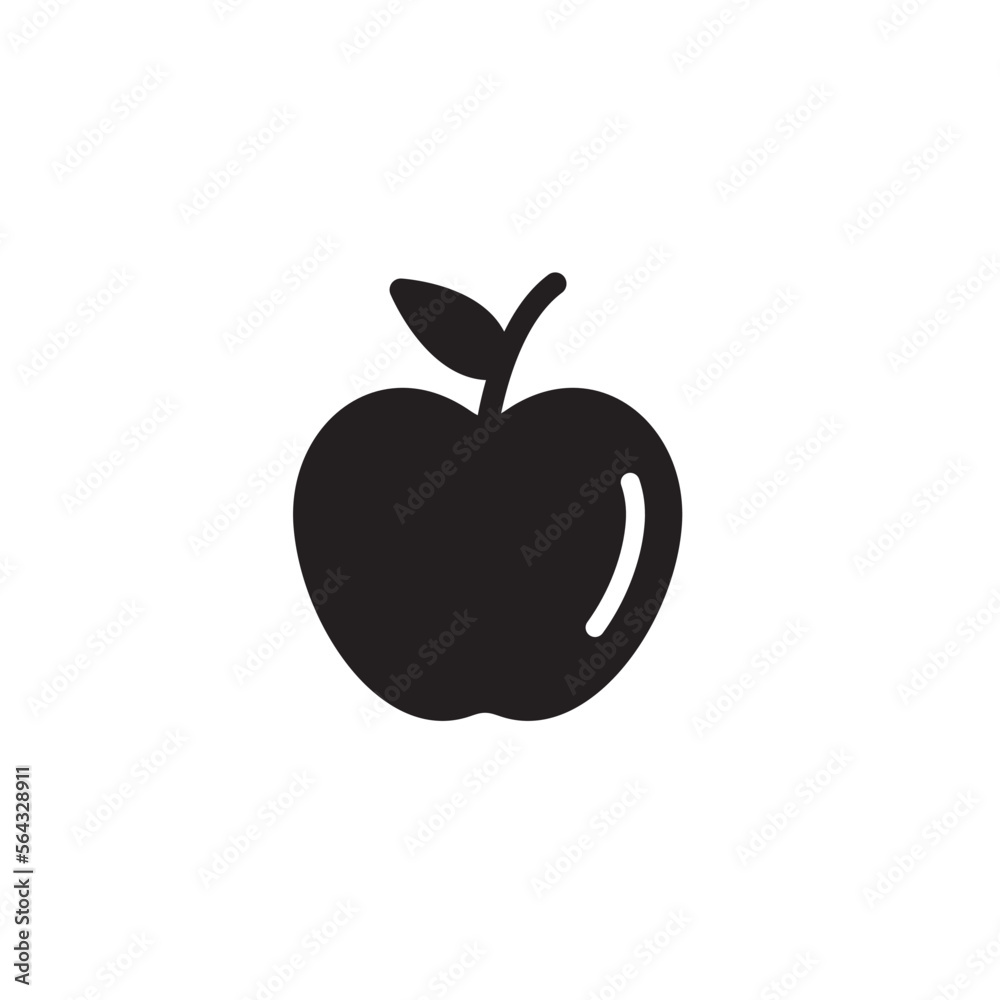 Fruit apple icon vector logo design template Fruit apple icon vector logo design template