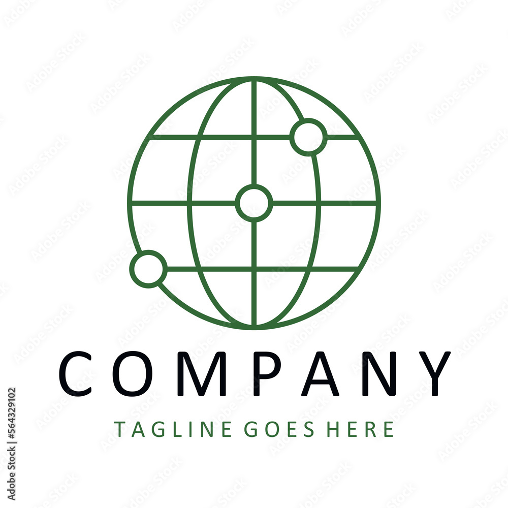globe vector logo design template globe vector logo design template