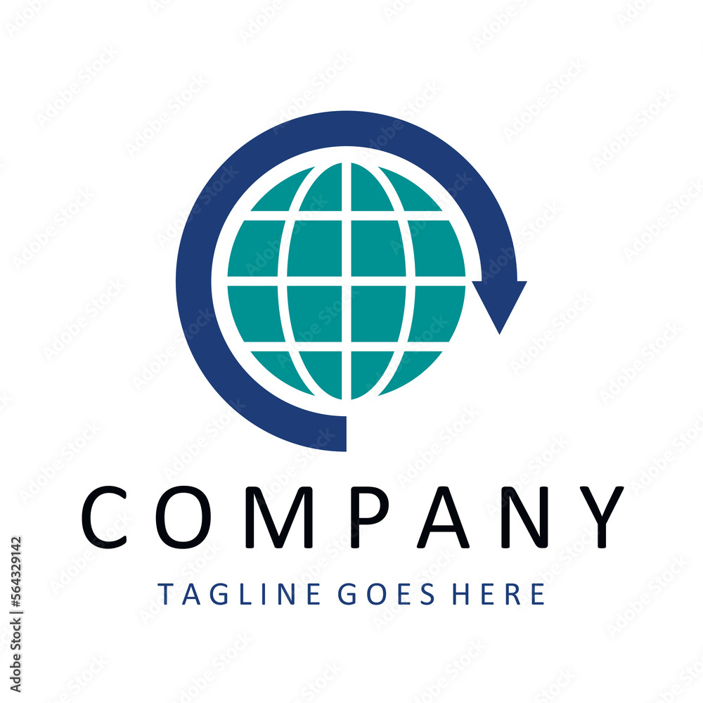 globe vector logo design template globe vector logo design template