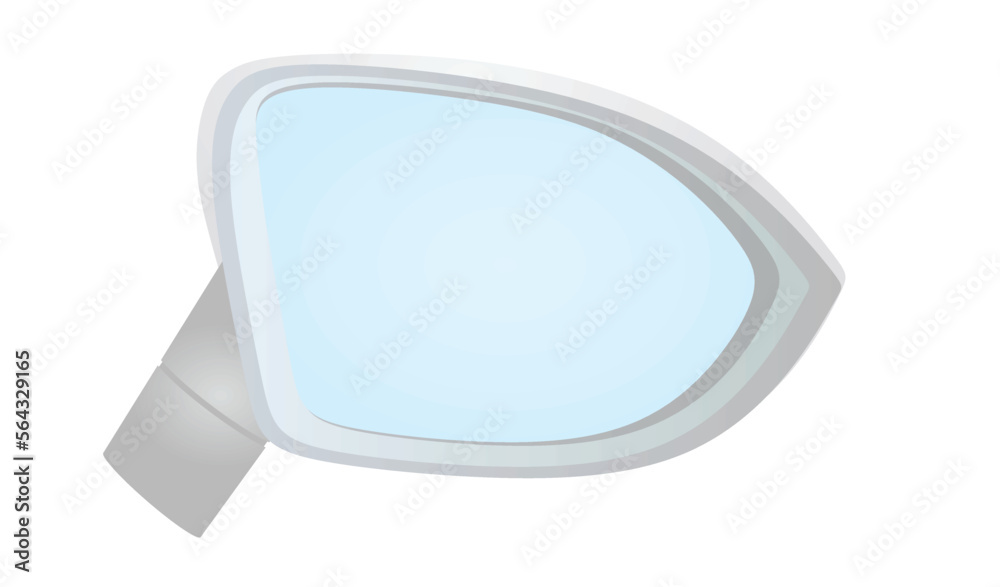 Car rear view mirror. vector illustration Car rear view mirror. vector illustration