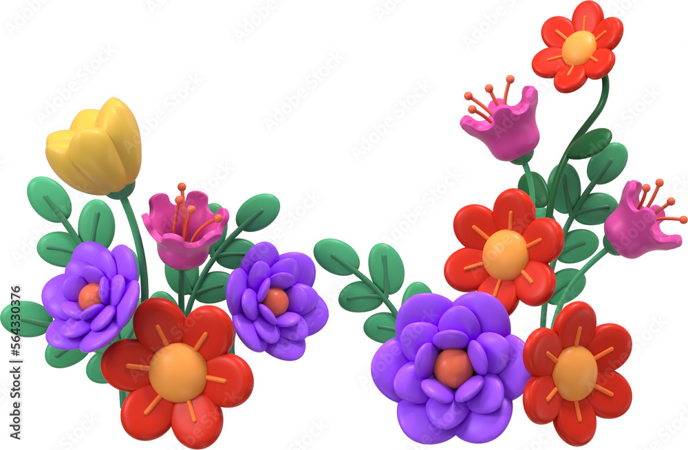 floral spring background 3d illustration 봄 활짝 핀 꽃 3d 일러스트 floral spring background 3d illustration 봄 활짝 핀 꽃 3d 일러스트