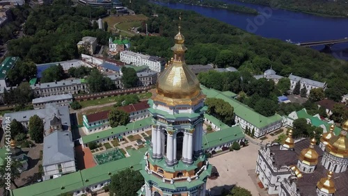 Aerial View Of Kiev Pechersk Lavra In Summer. Kyiv, Ukraine