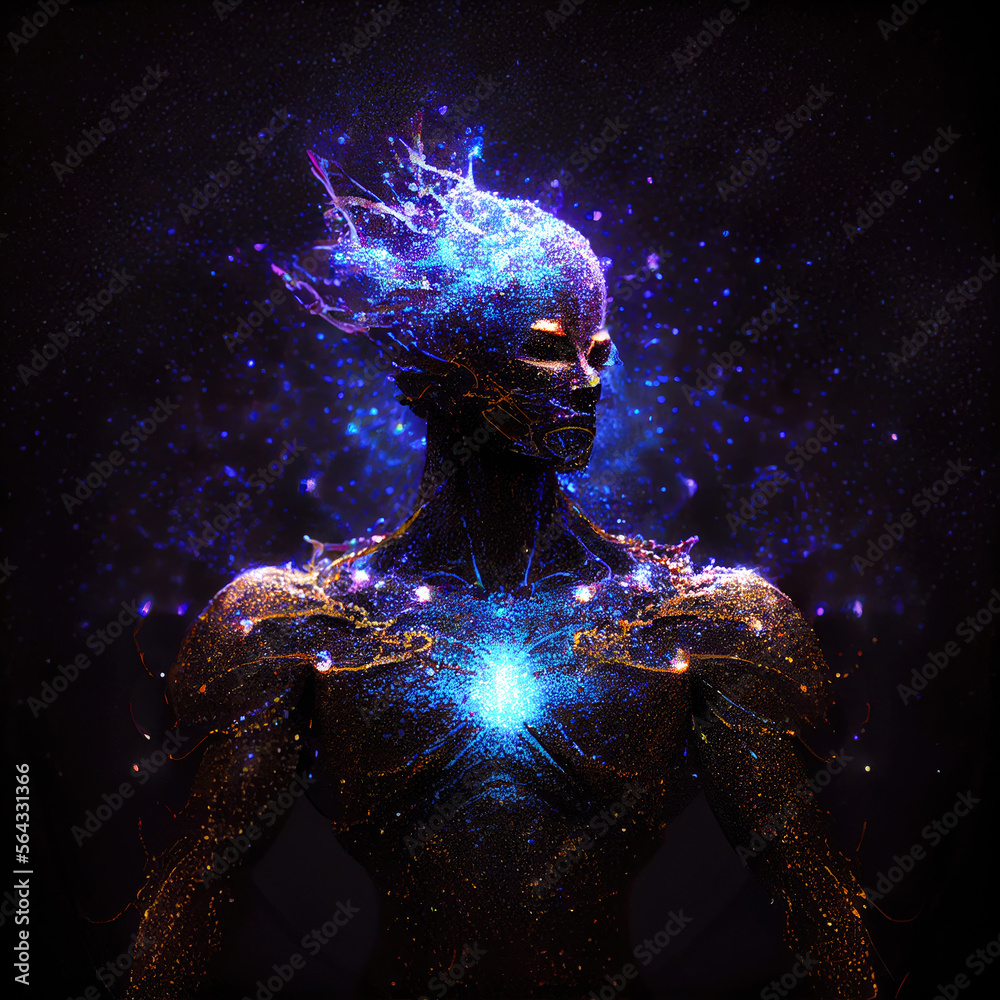 Cosmic deity, energy entity - By Generative AI	