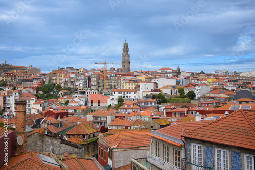 View and architecture of the beautiful town of Porto in Portugal