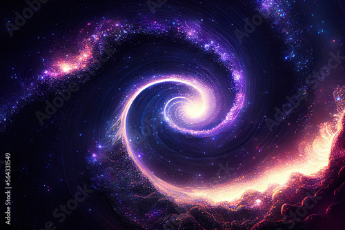 Psychedelic cosmic galaxy - By Generative AI