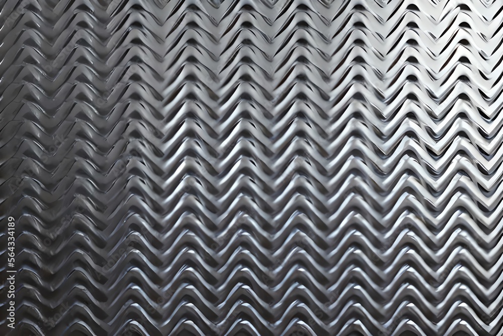 A diamond plate metal background with a brushed metallic texture in 3D rendering. Generative AI A diamond plate metal background with a brushed metallic texture in 3D rendering. Generative AI