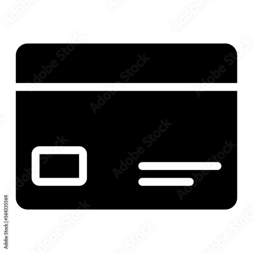 credit card glyph icon