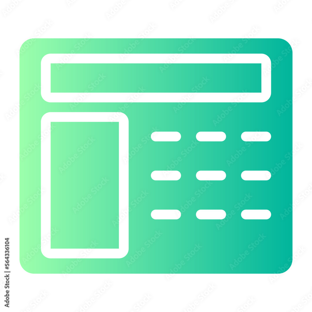 cash withdrawal gradient icon cash withdrawal gradient icon
