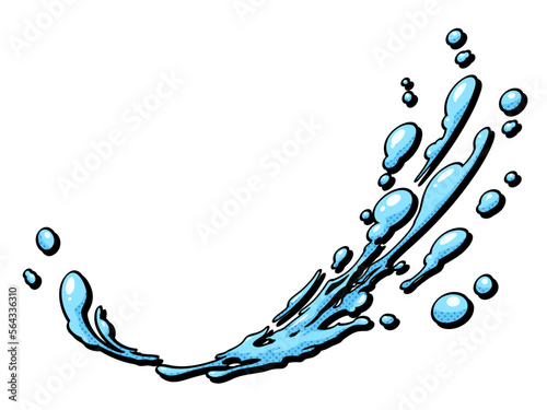 アメコミ風_水のエフェクト