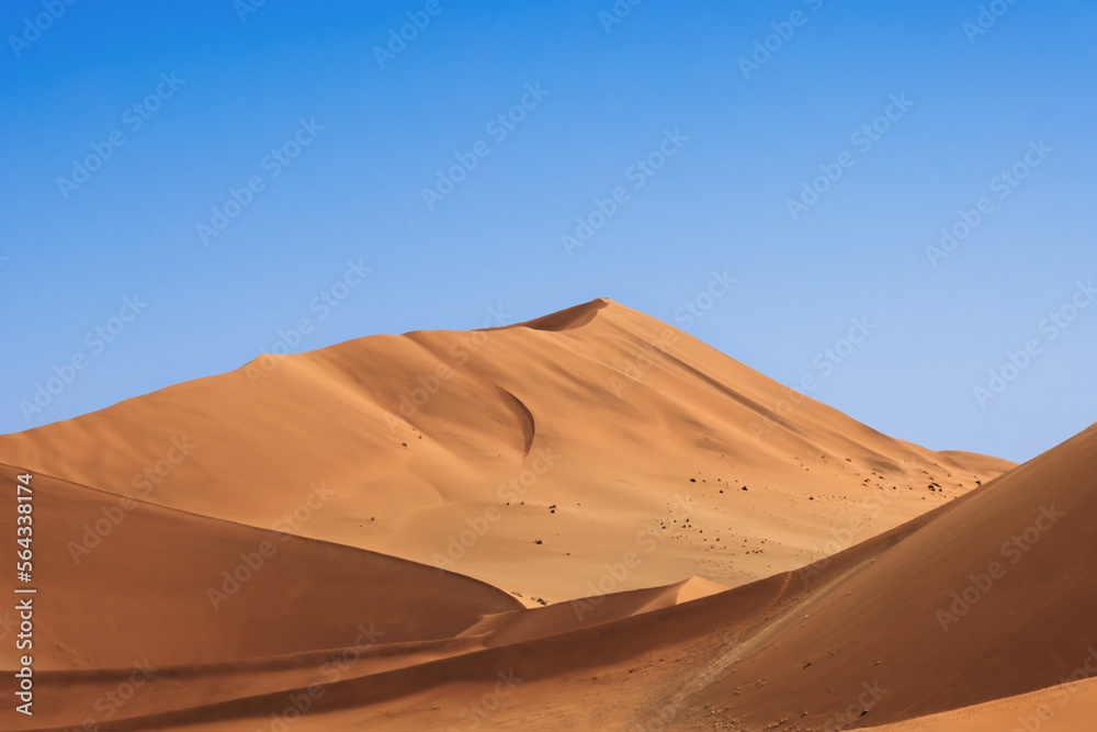 sand dune with blue sky at sossusvlei
