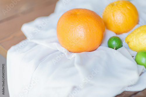 Citrus orange tablescape table