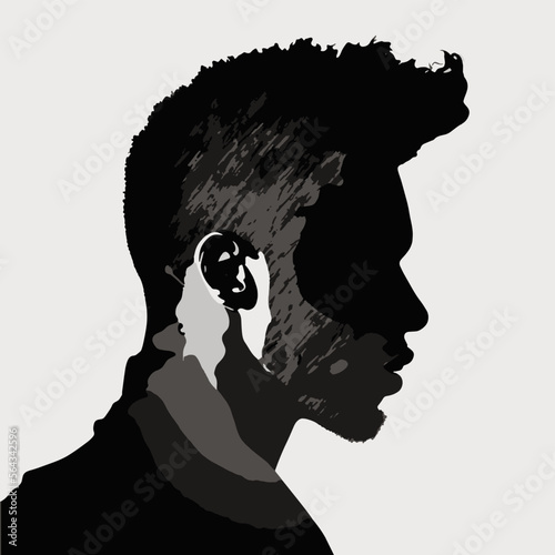 Black man silhouette