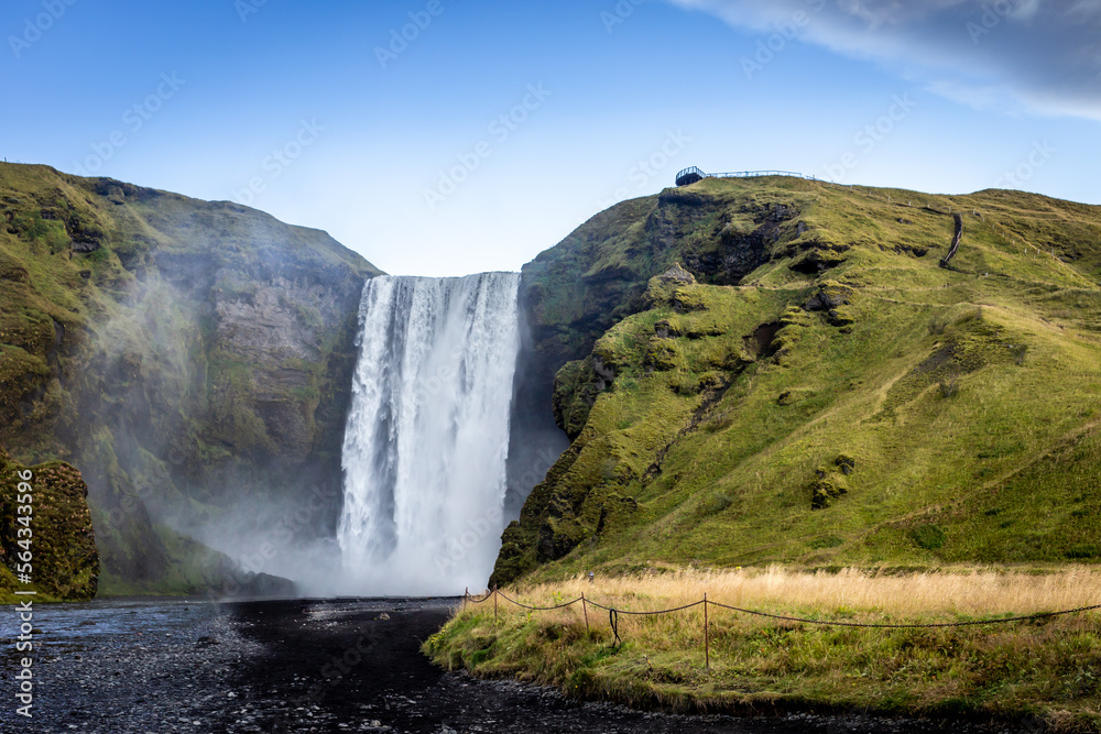 Fototapeta premium Skógafoss Waterfall in Iceland during summer