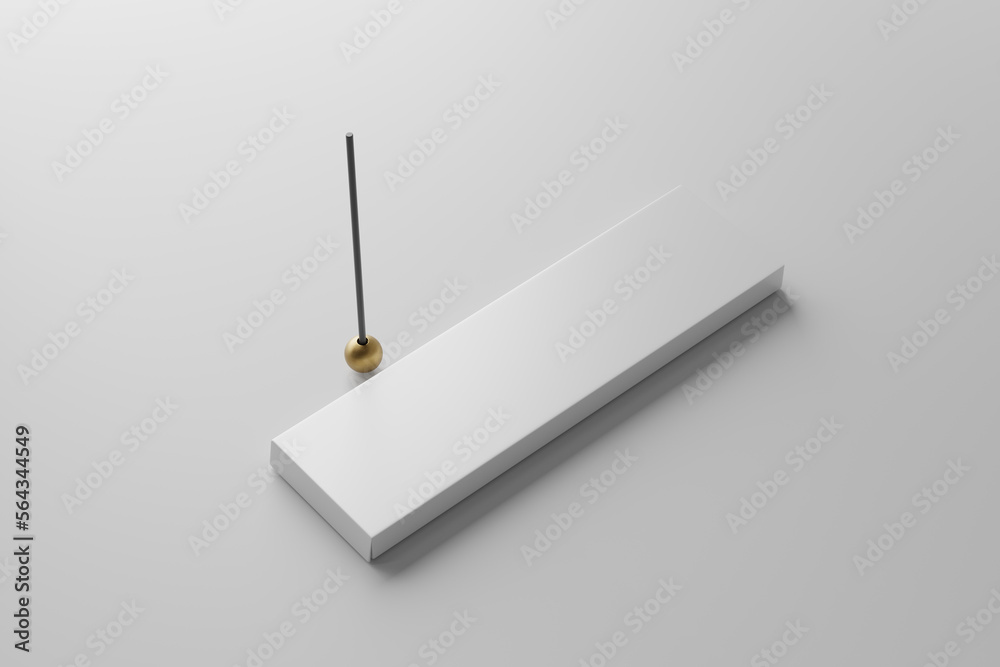 Naklejka premium incense box mockup