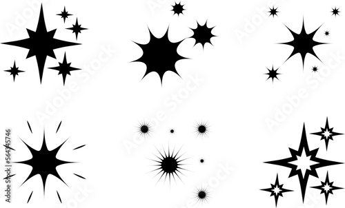 Star icon. Sky  Xmas  favorite and night icons set. Vector illustration