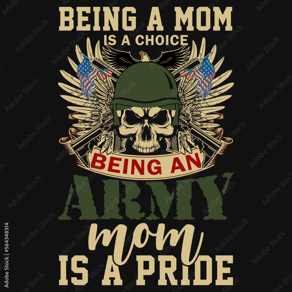 Veterans mom tshirt design 