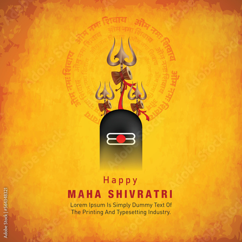 Maha shivratri indian religious festival celebration background