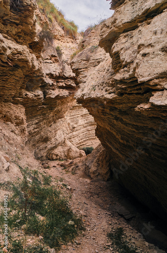 valley rock formation erosion arid