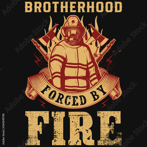 Firefighters graphic tshirt design 