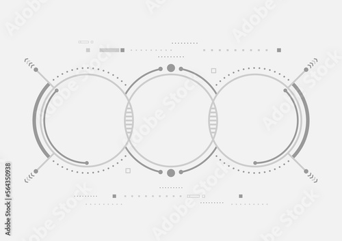technology abstract backgrond, internet signal digital circle frame,antenna communication