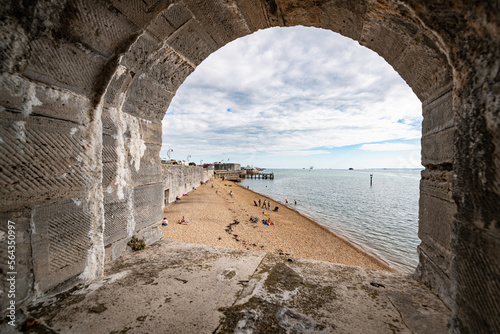 alte Hafenbefestigung in Old Portsmouth (UK) photo