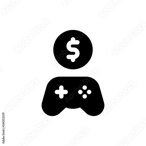 monetization glyph icon