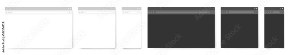 Obraz premium Web browser window template.. Vector illustration