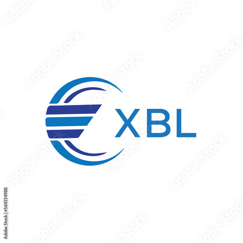 XBL letter logo. XBL blue image on white background. XBL vector logo design for entrepreneur and business. XBL best icon.	
 photo