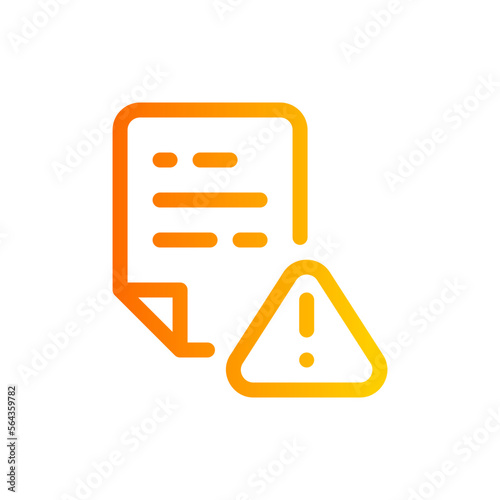 corrupted file gradient icon