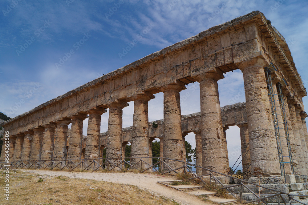 Doric temple in Segesta, Sicily, Italy