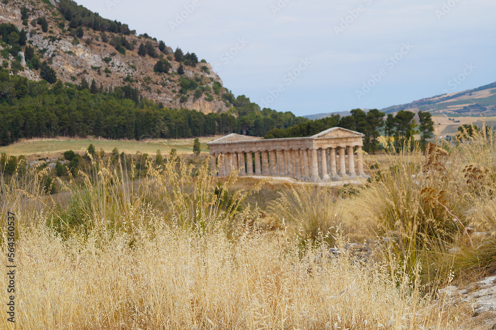 Doric temple in Segesta, Sicily, Italy