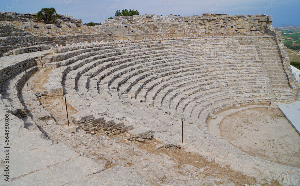 Greek theater in Segesta, Sicily, Italy