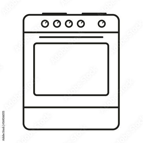 coocker stove icon vector cooking symbol logo template