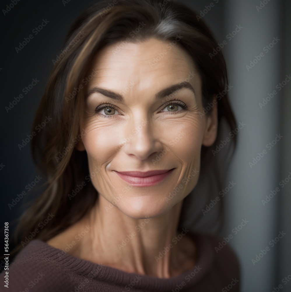 Beautiful mature woman. Generative AI Beautiful mature woman. Generative AI