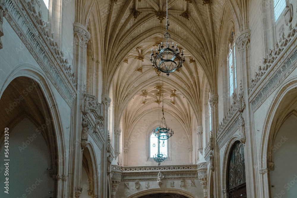 Toledo, España. April 29, 2022:Interior of the monastery of San Juan de los Reye.