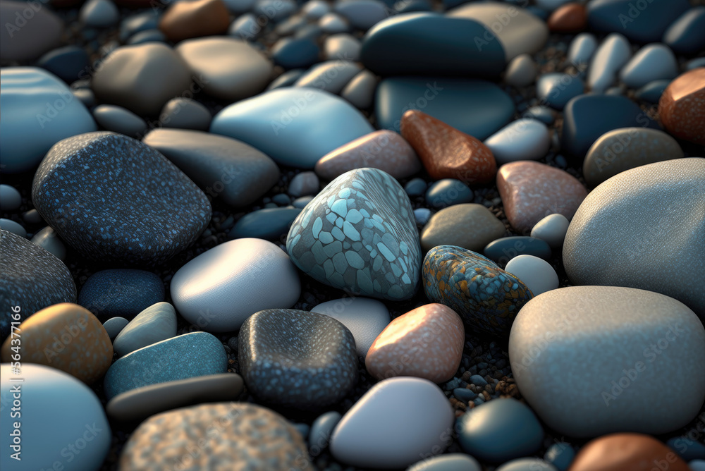 closeup of rocks and pebbles background