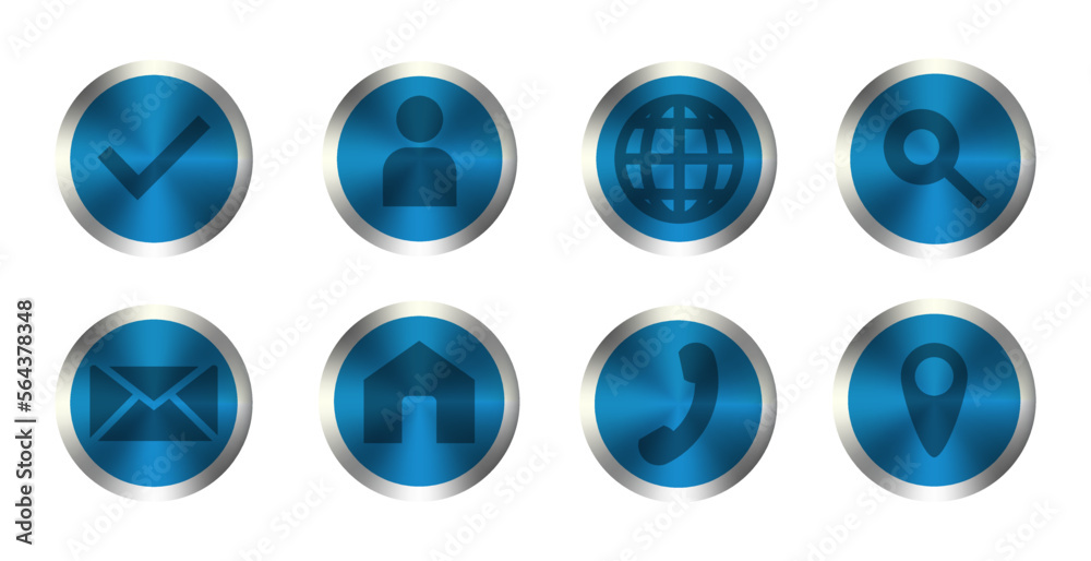 Set of Website icon vector. Communication icon symbol Set of Website icon vector. Communication icon symbol