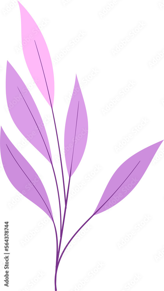 bamboo leaves purple