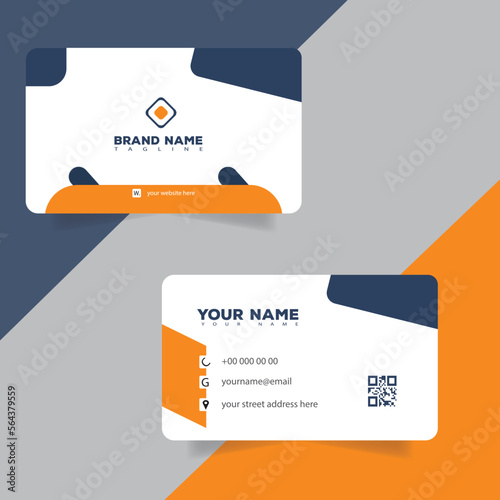 Corporate or Personal Visiting Card or Business Card Design Template