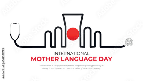 21st February international mother language day social media post design