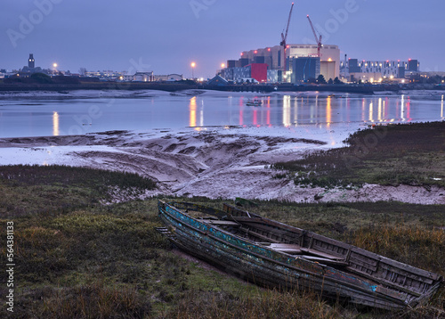 Reflections of DDH in Walney Channel photo