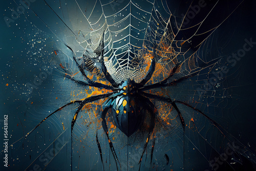Spider on a Web - Generative AI Content