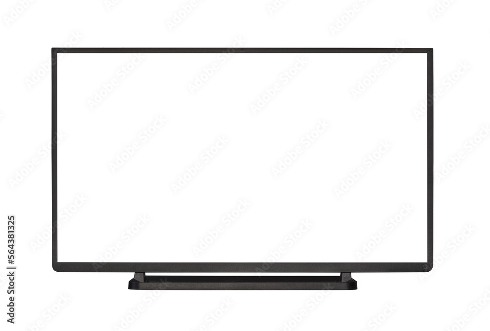 Modern blank flat screen TV set. Isolated on white background. Modern blank flat screen TV set. Isolated on white background.