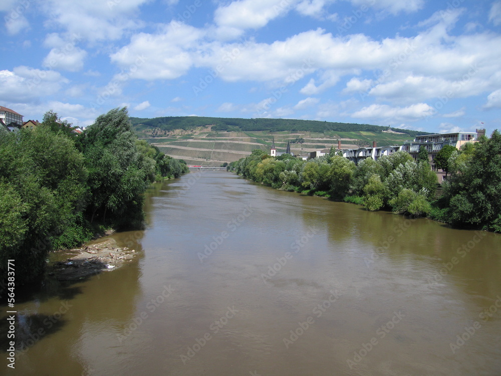 Mündung der Nahe in Bingen am Rhein