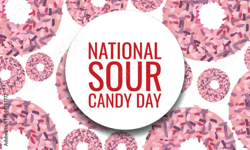  National Sour Candy Day. Geometric design suitable for greeting card poster and banner