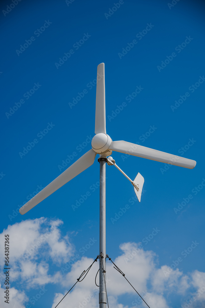 Wind turbines on the background of the sky Wind turbines on the background of the sky